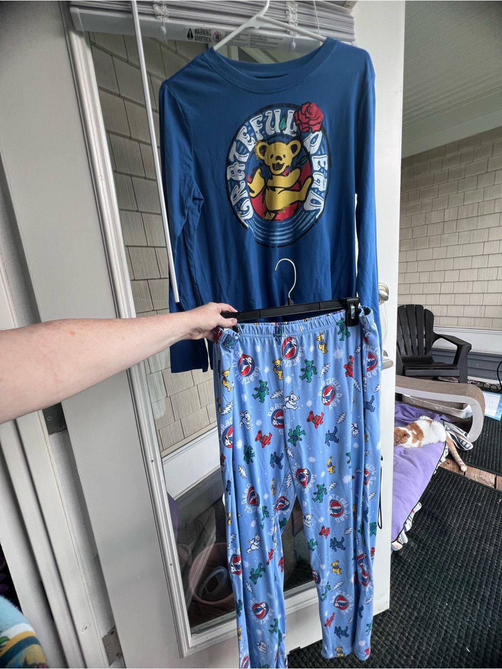 Grateful Dead Dancing Bears & Stealies Pajama Set - Picture 2 of 6
